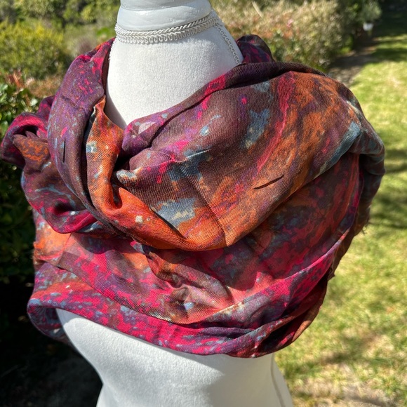 Asian Eye Accessories - Asian Eye silk cashmere scarf 38 x 70